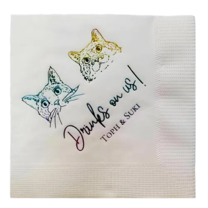 Custom Foil Stamped Beverage Napkin - Image 3
